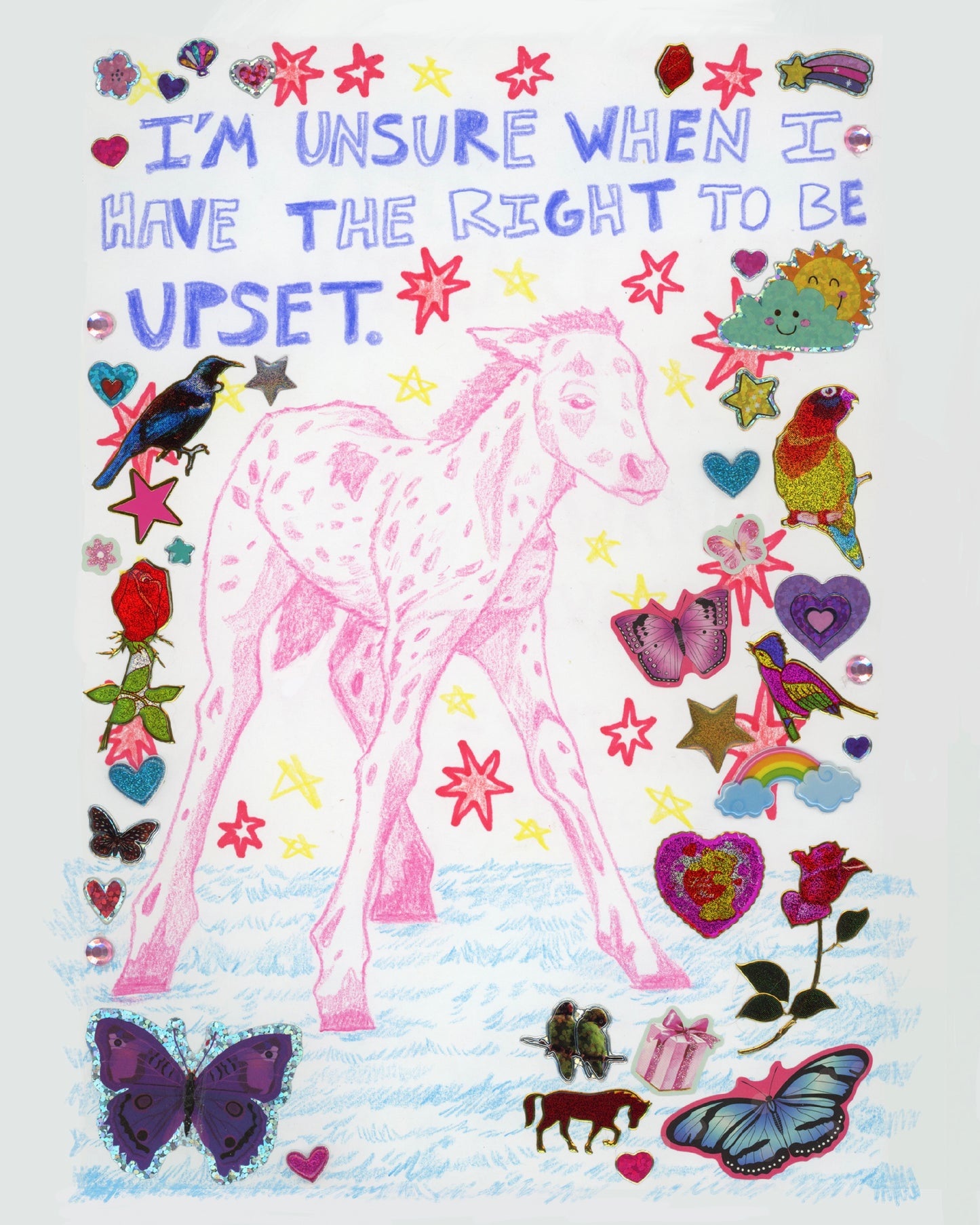 I’m Unsure When I Have The Right To Be Upset Print