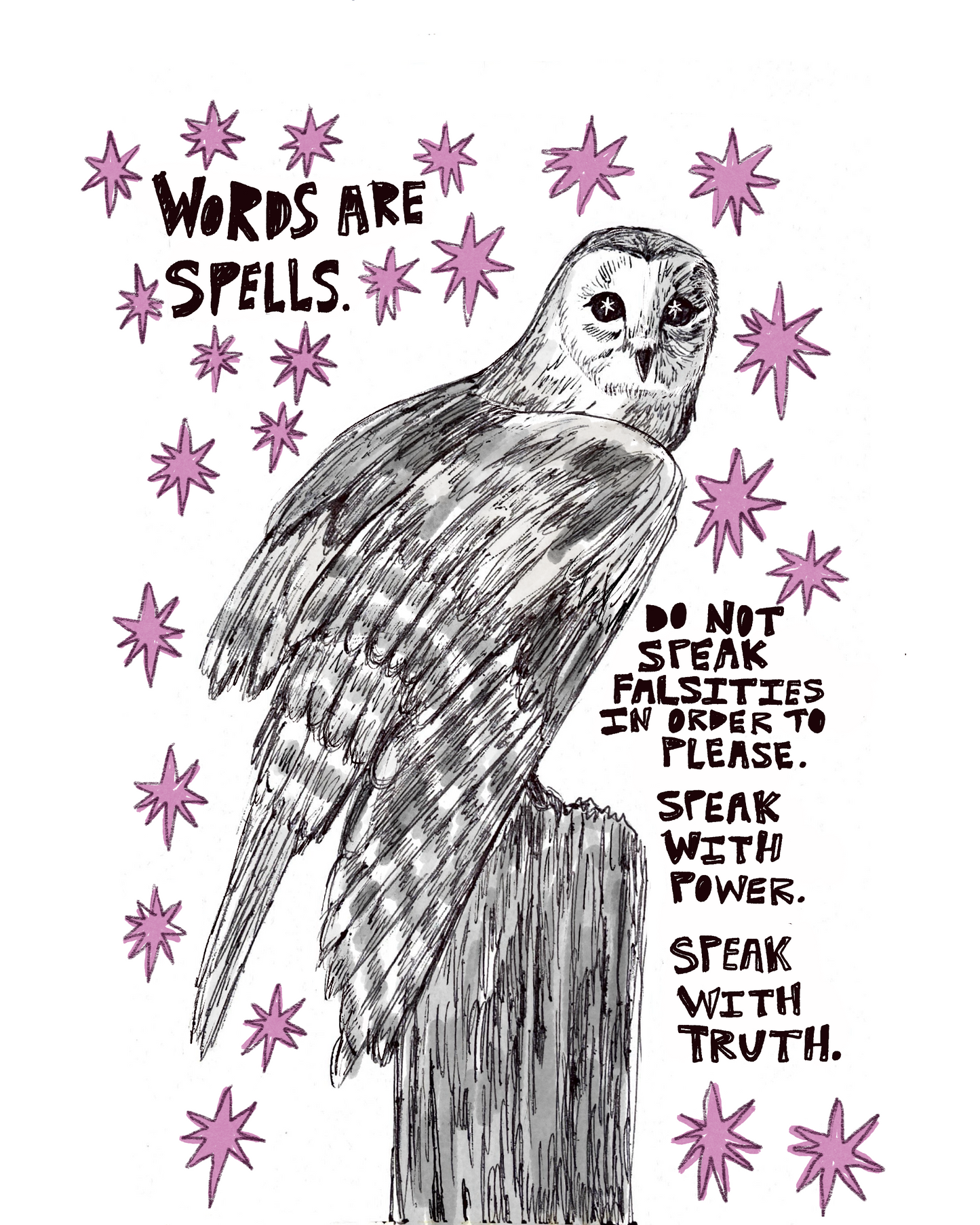 Words Are Spells Print