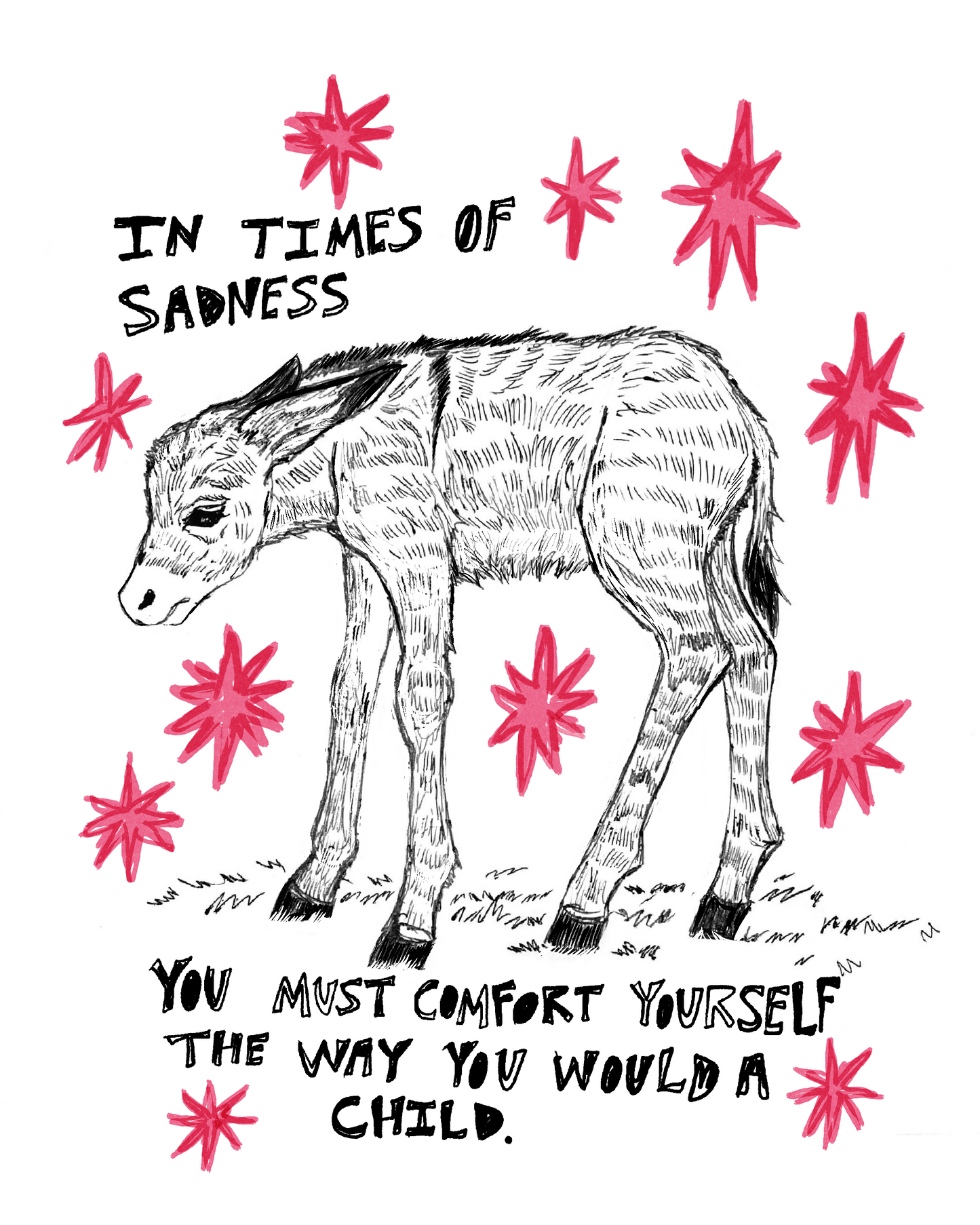 Comfort Yourself The Way You Would A Child Print