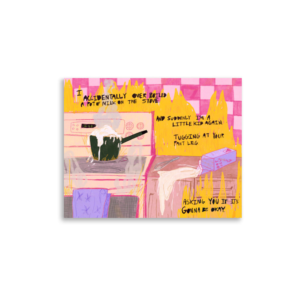 Over Boiled Milk Print