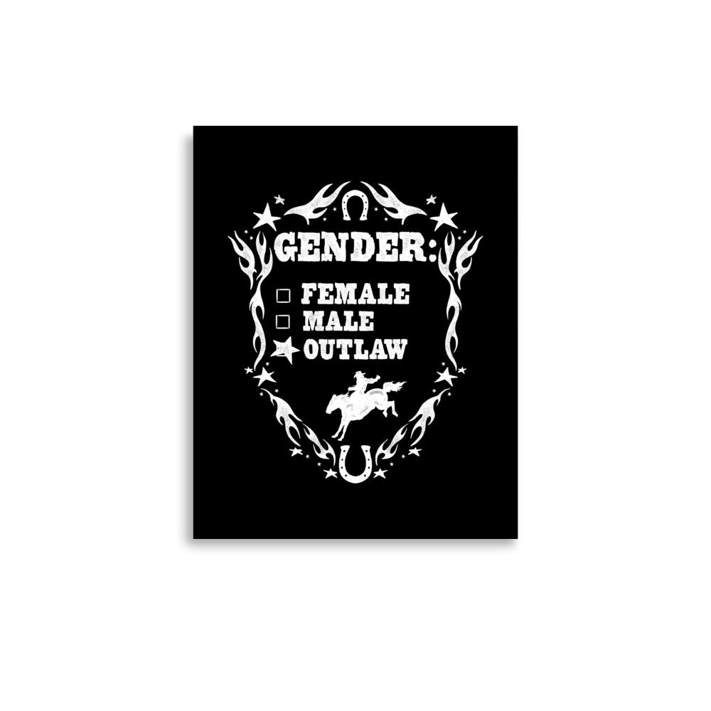 Gender Outlaw Print (Black and White)