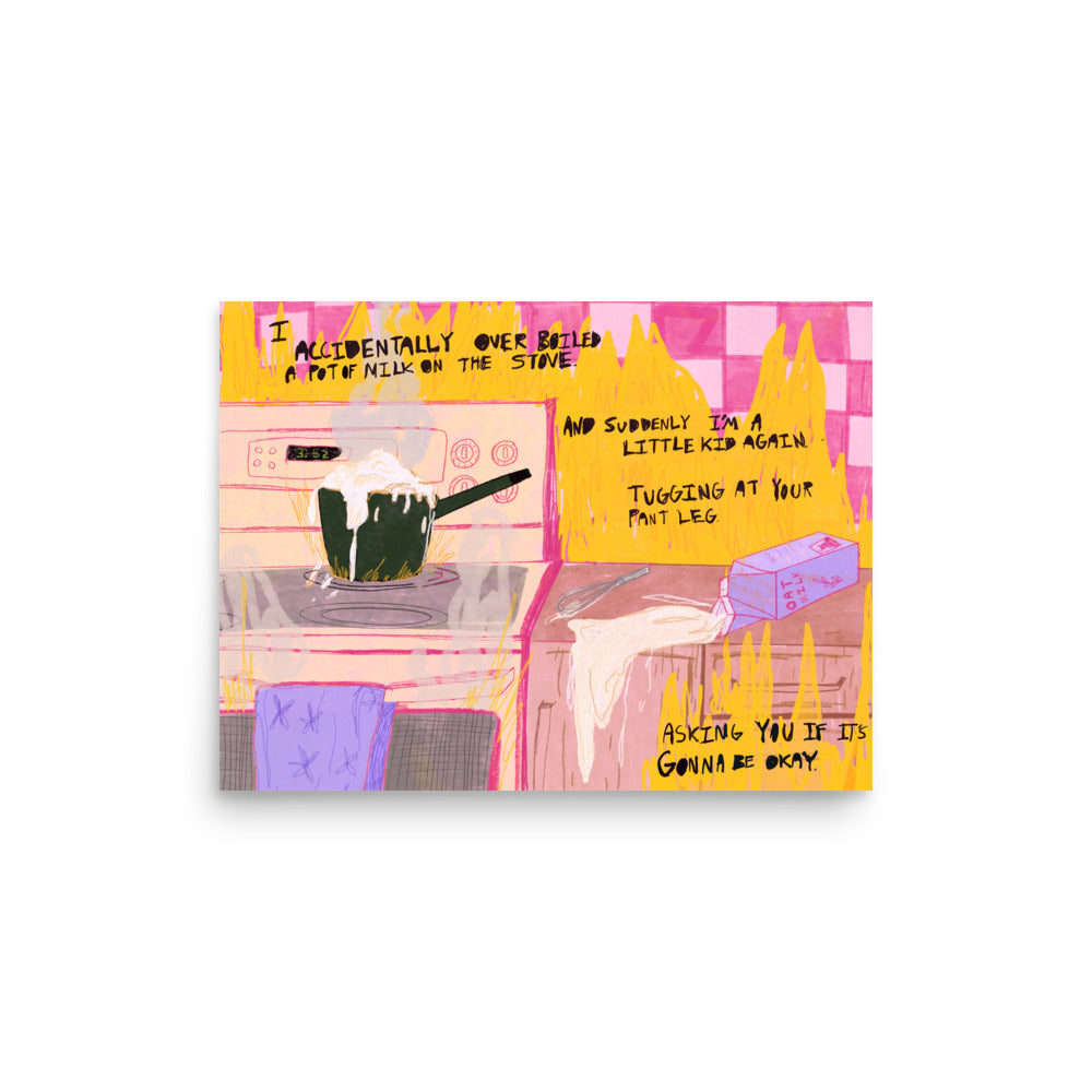 Over Boiled Milk Print