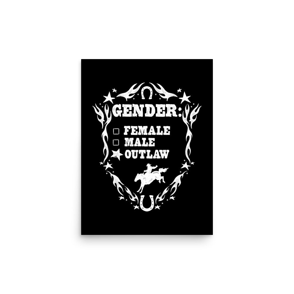 Gender Outlaw Print (Black and White)
