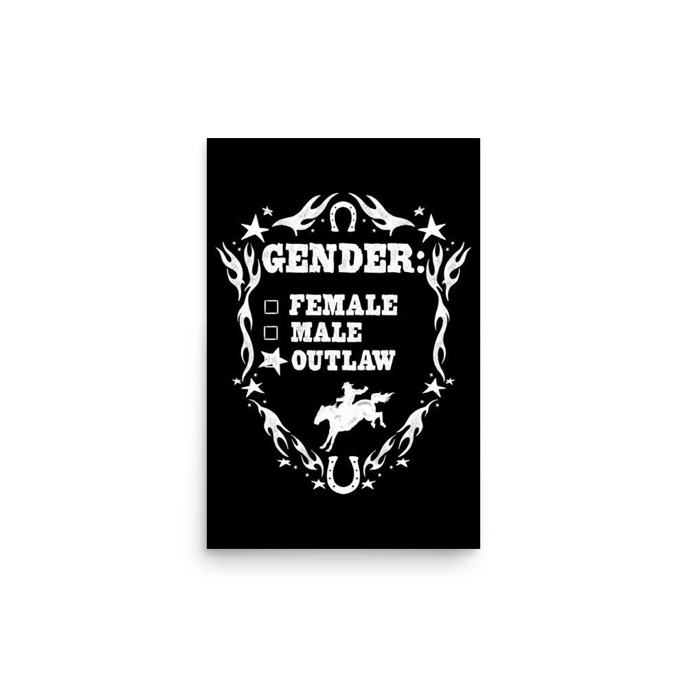 Gender Outlaw Print (Black and White)