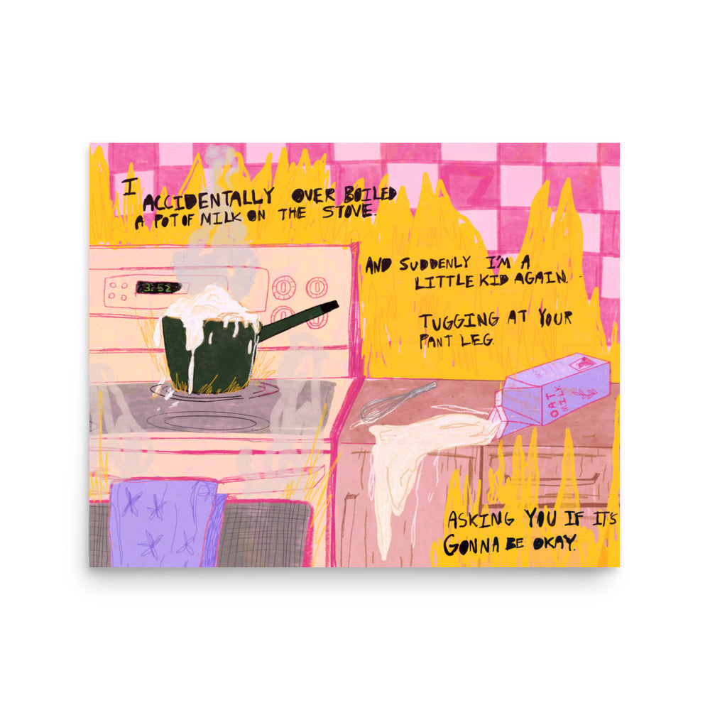 Over Boiled Milk Print