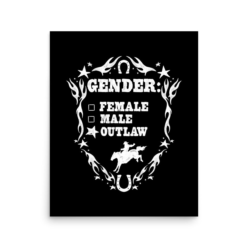Gender Outlaw Print (Black and White)