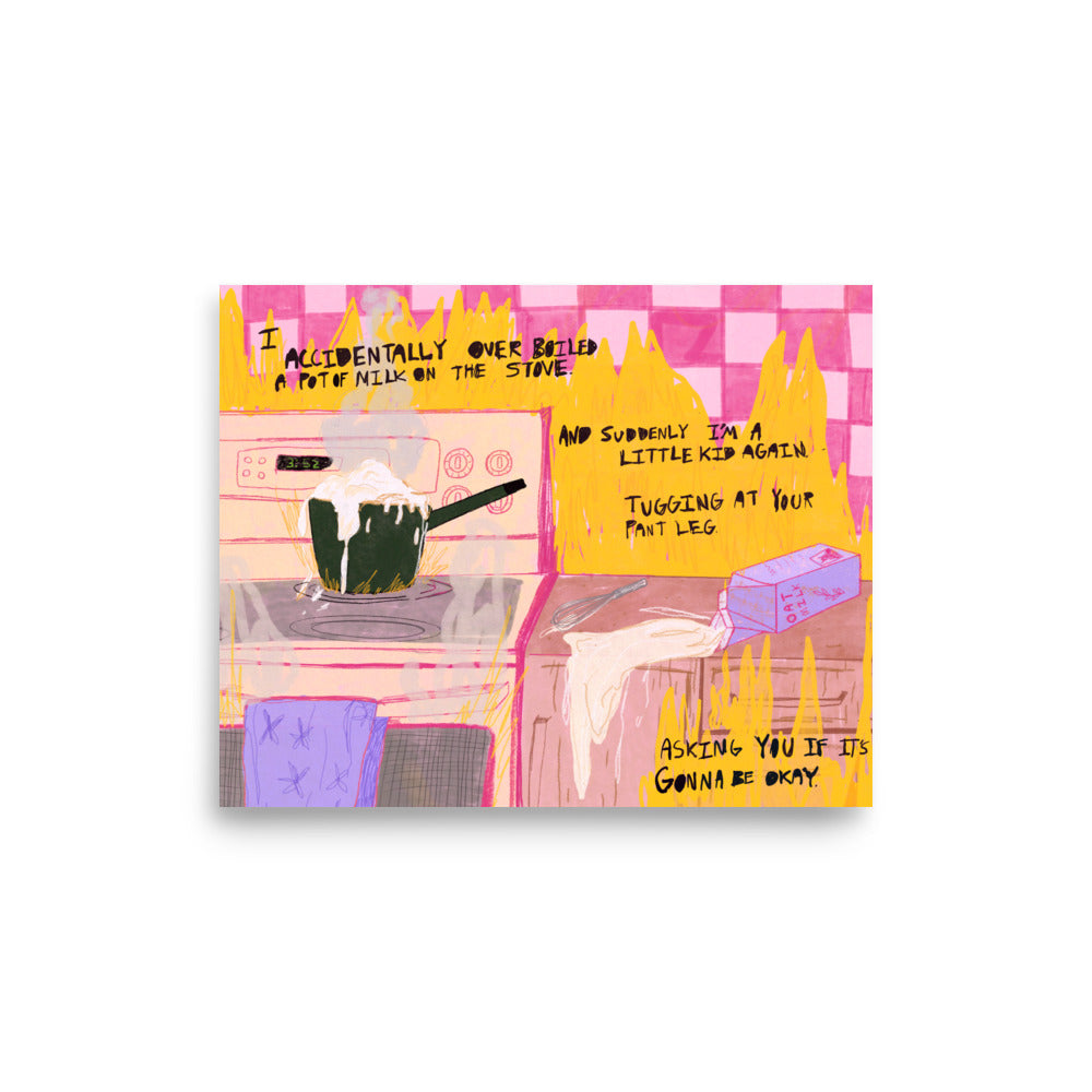 Over Boiled Milk Print