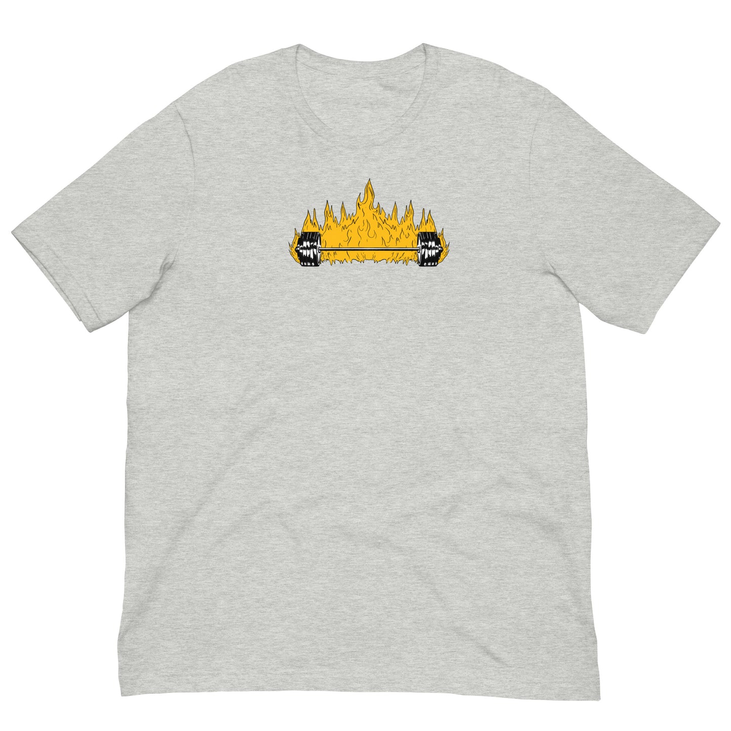 Flaming Barbell Tee