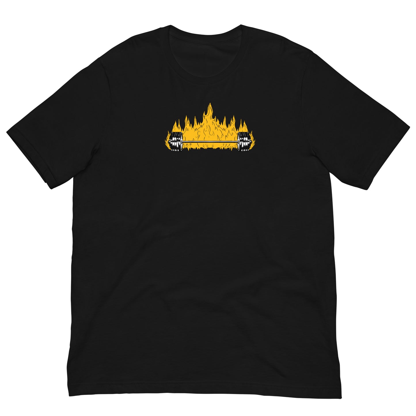 Flaming Barbell Tee