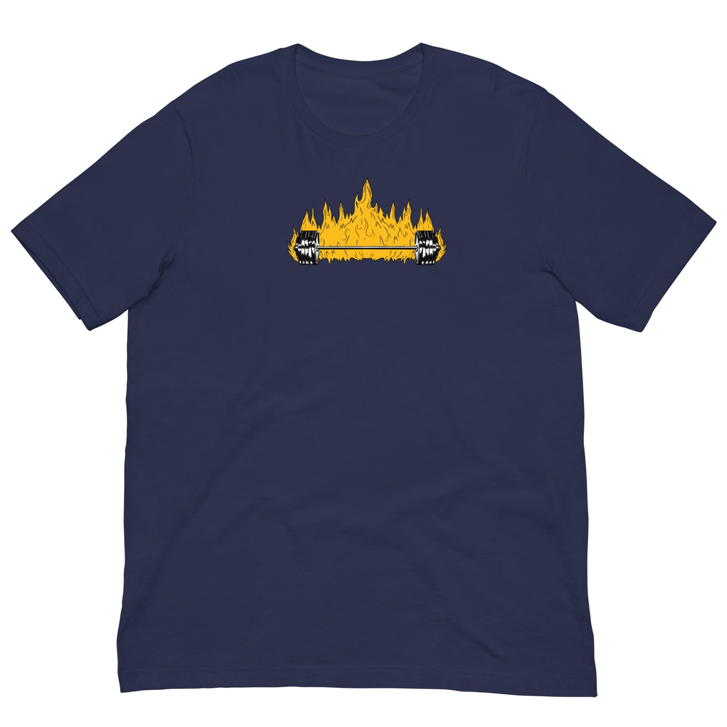 Flaming Barbell Tee