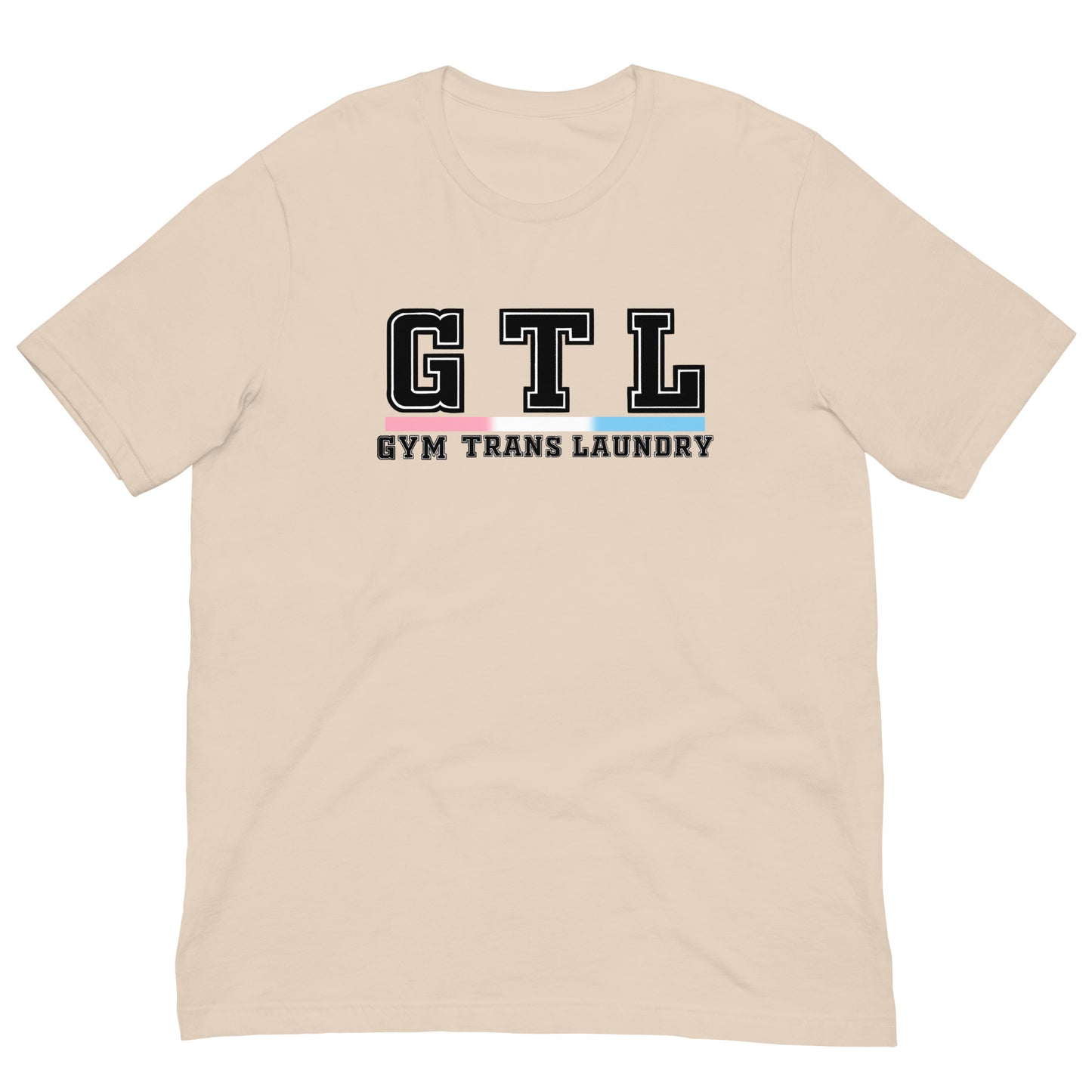 Gym Trans Laundry Tee (black text)