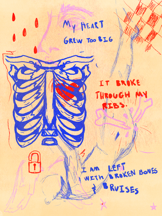 It Broke Through My Ribs Digital Print