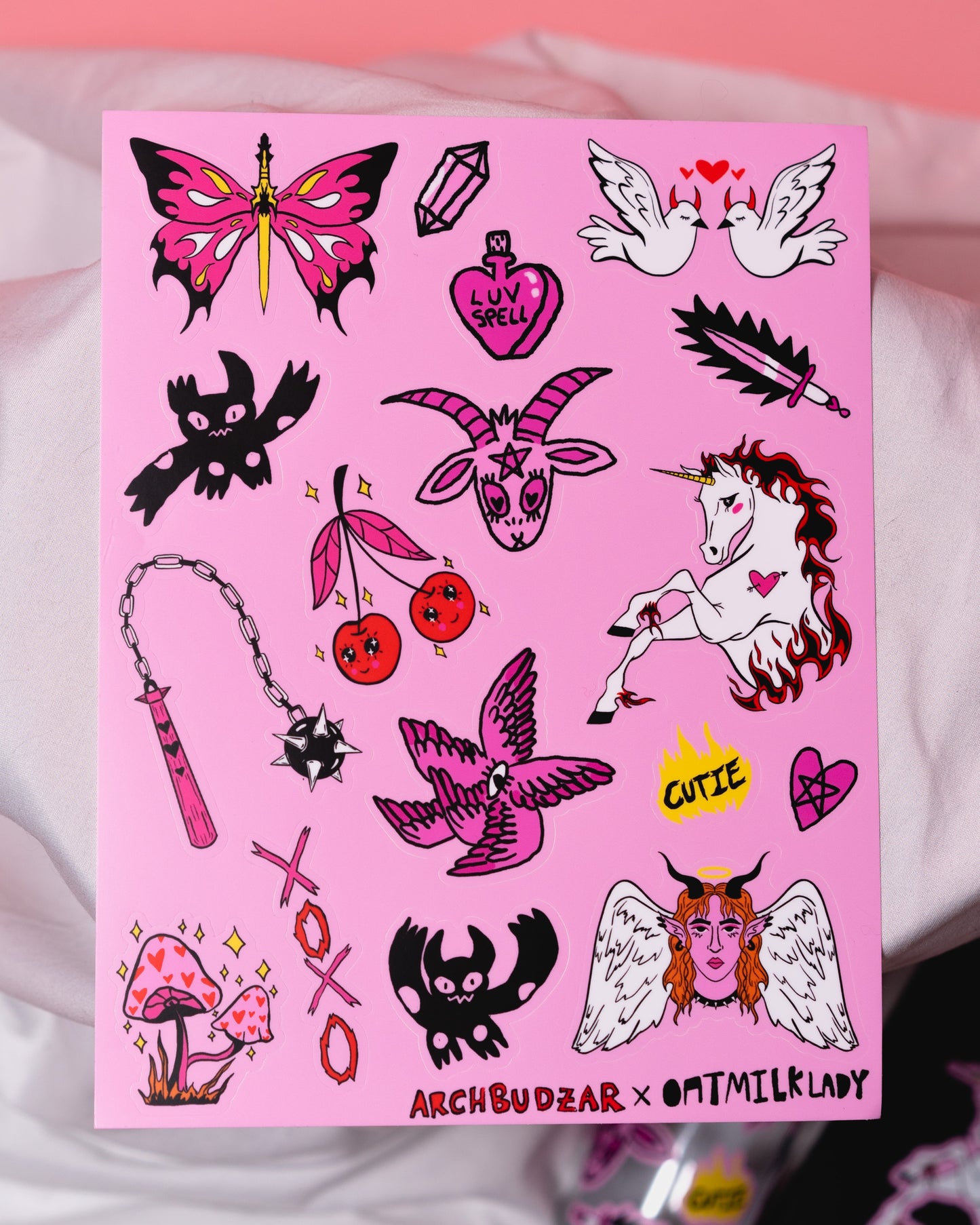 Luv Spell Sticker Sheet