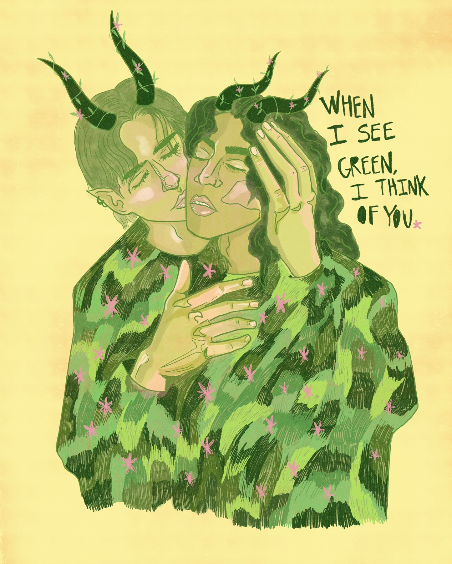 When I See Green I Think Of You Digital Print