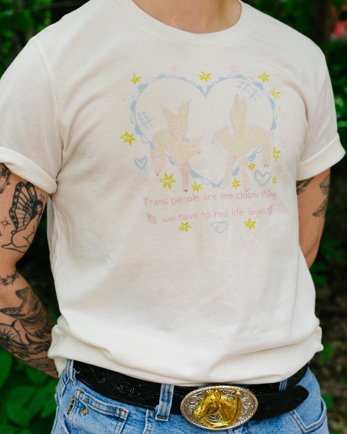 Real Life Angel Vintage Inspired Tee