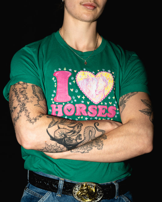 I Love Horses Tee