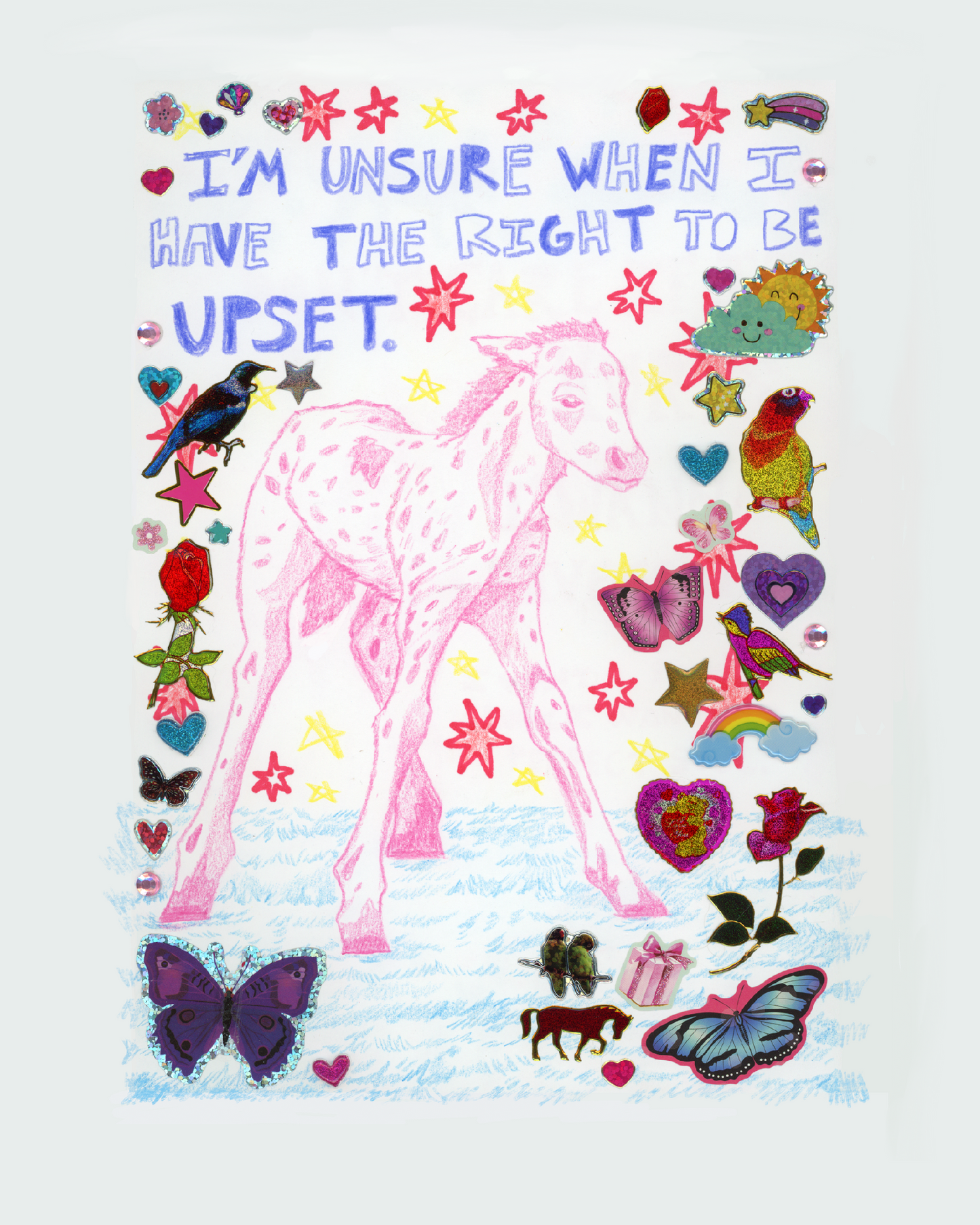 I’m Unsure When I Have The Right To Be Upset Print