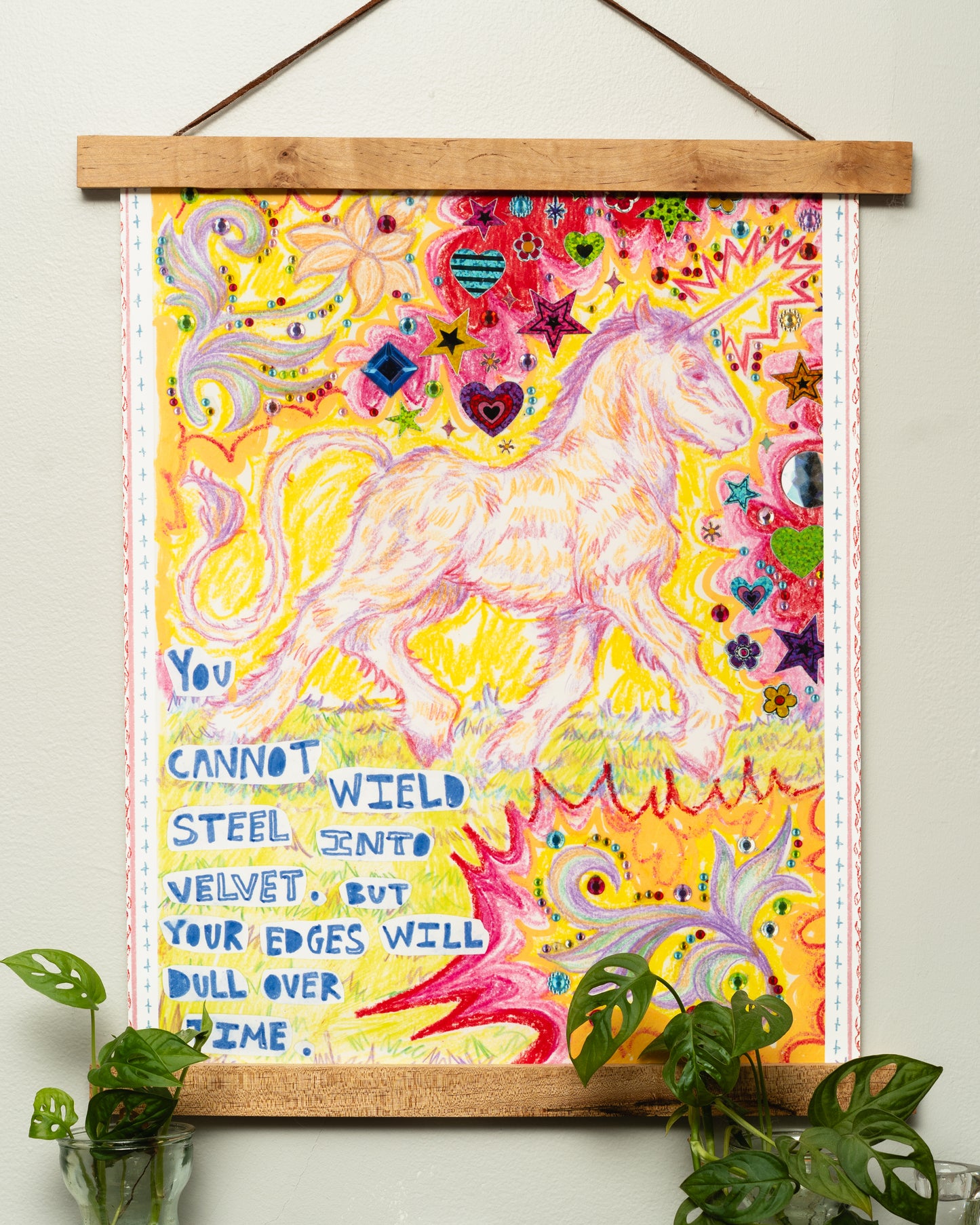 You Cannot Wield Steel Into Velvet Print