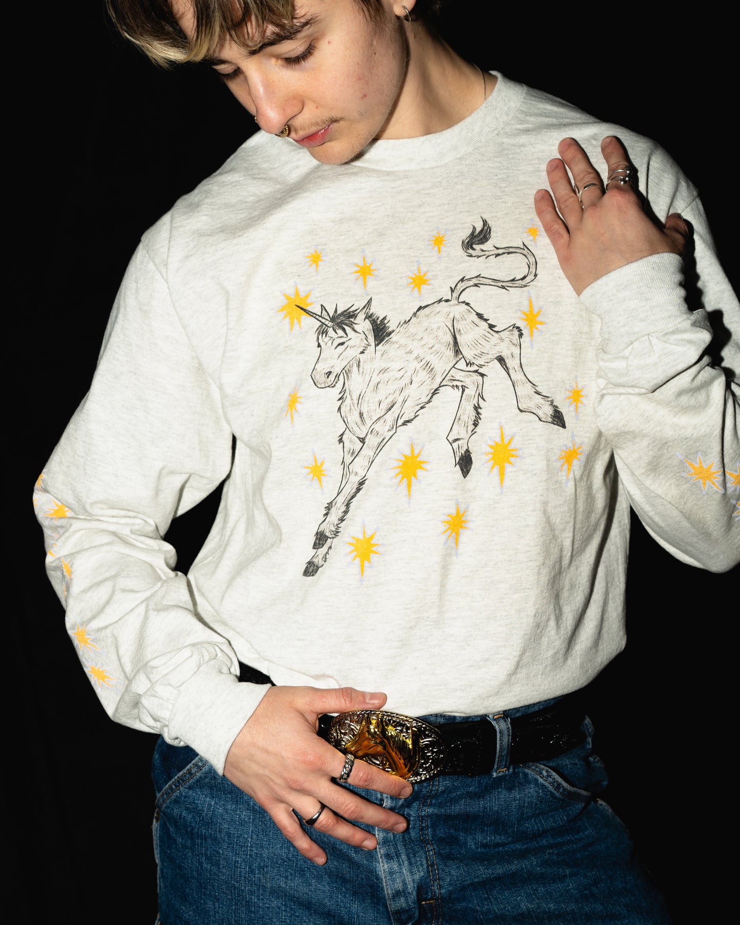 Sparkly Unicorn Long Sleeve Shirt