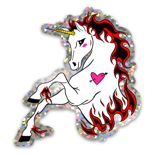 Unicorn Glitter Sticker