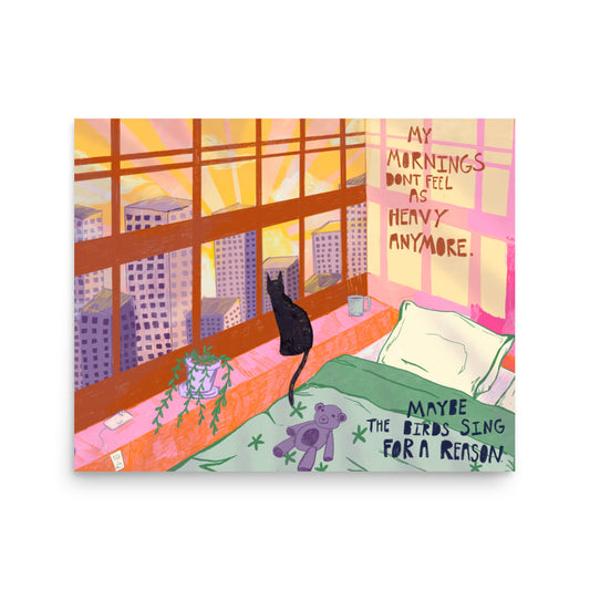 Maybe The Birds Sing For A Reason Print (Horizontal Version)