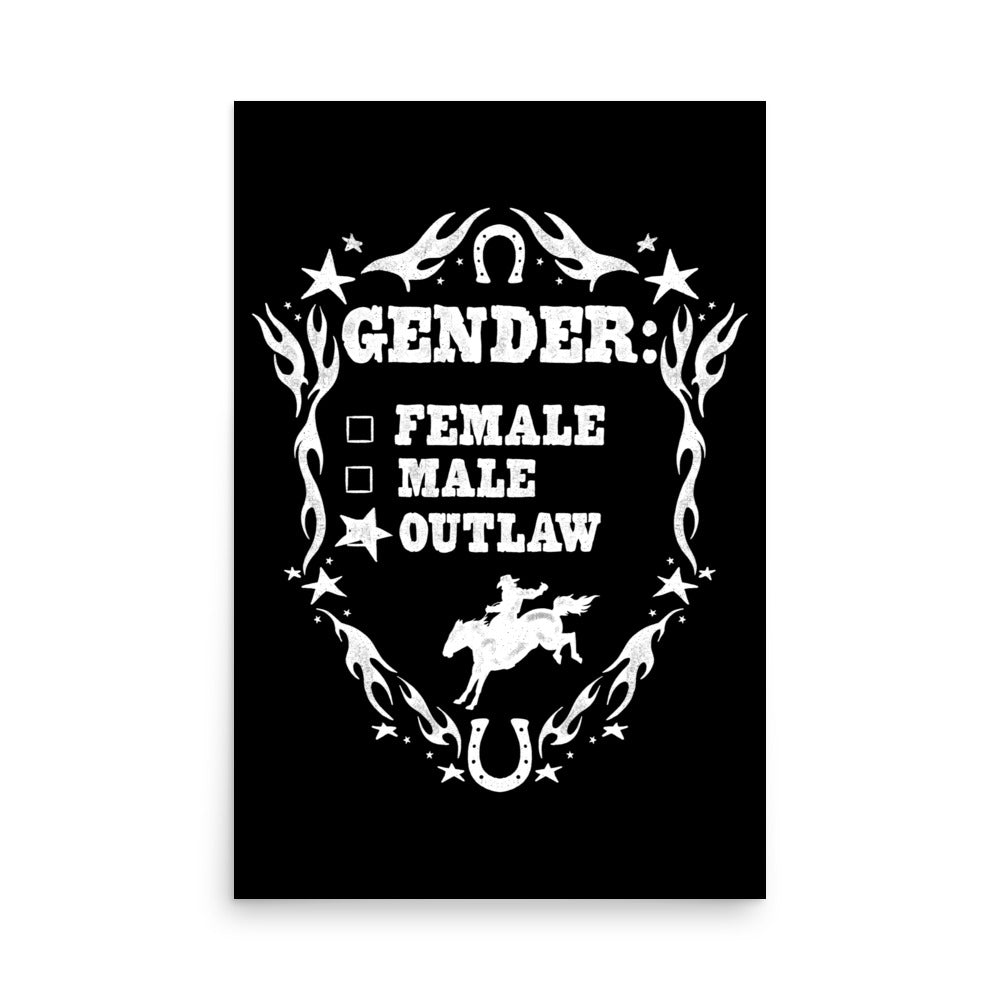 Gender Outlaw Print (black and white)