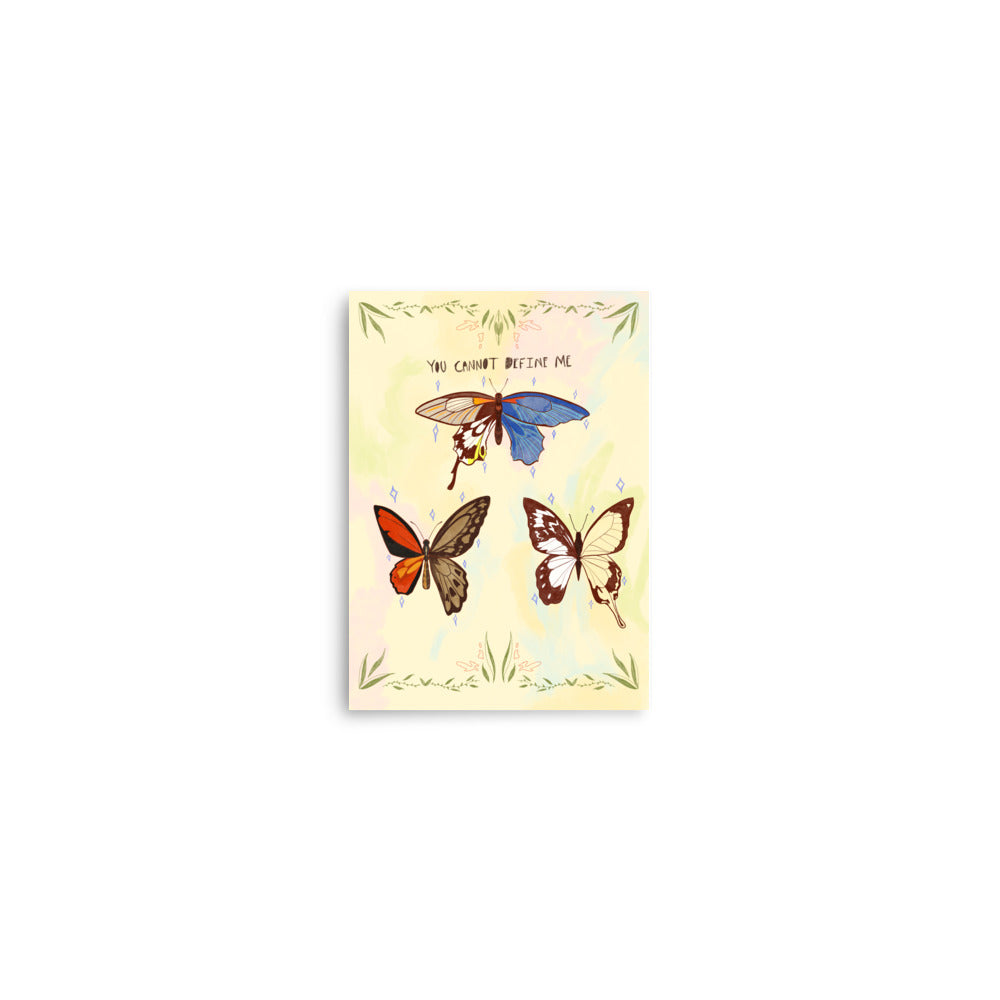 You Cannot Define Me (Gynandromorph Butterflies) Print