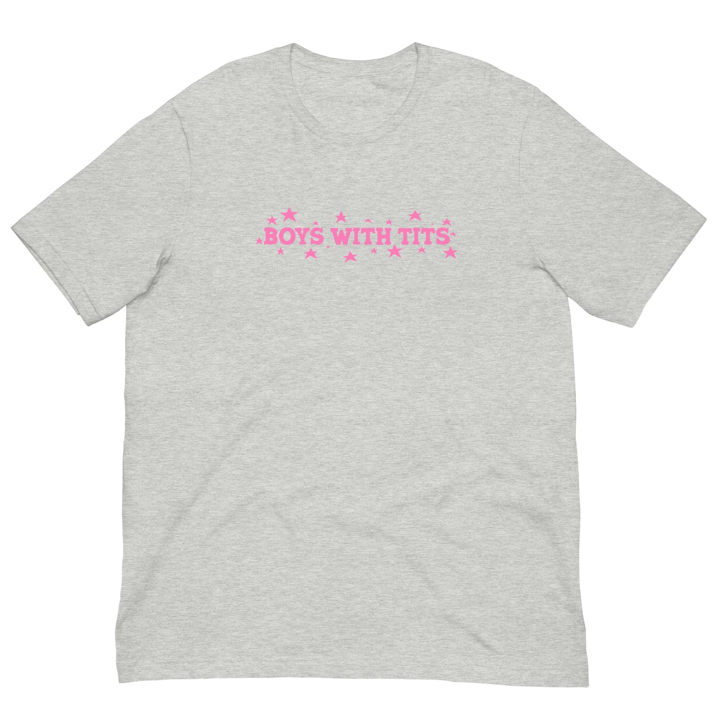 Boys With Tits Tee (Pink Text)