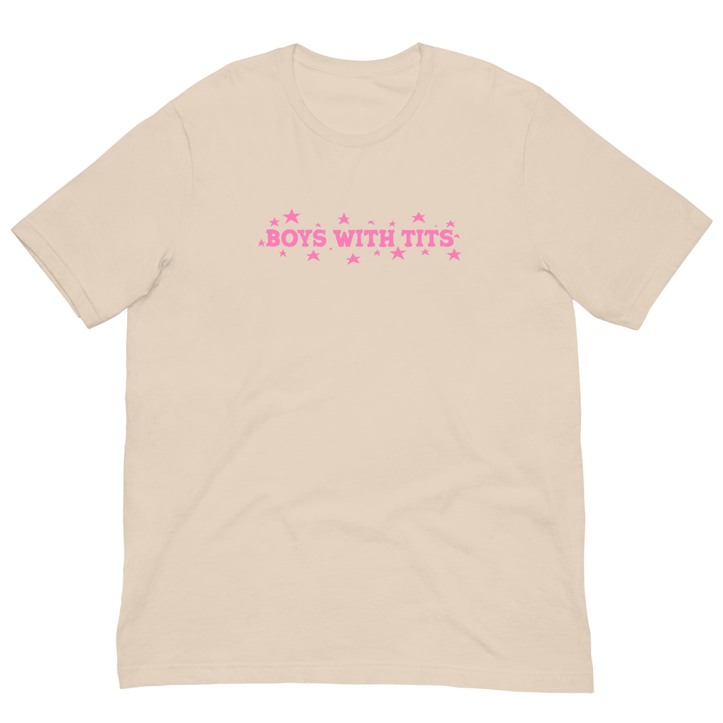 Boys With Tits Tee (Pink Text)