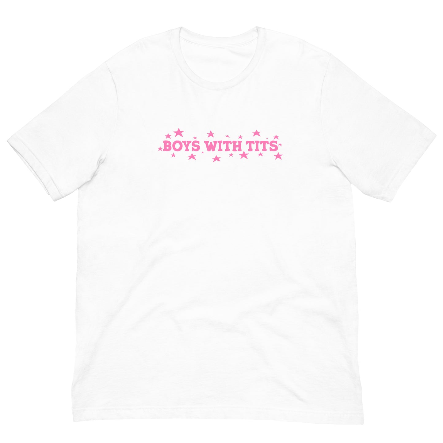 Boys With Tits Tee (Pink Text)